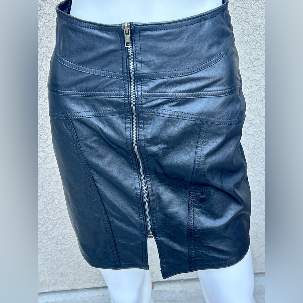 1980 Winlit Vintage Leather Jacket & Skirt sz M EUC - Picture 14 of 14
